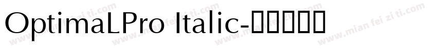OptimaLPro Italic字体转换